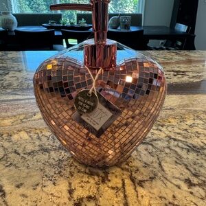 Pink Heart Mosaic Soap dispenser